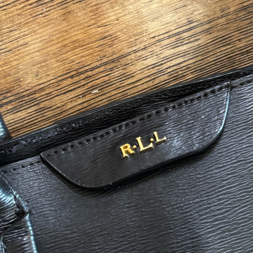 Black Leather Tote Bag - Picture 5 of 6